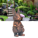 Simulation Animal Resin Sculpture Ornaments Garden Landscape Figurines Crafts Rabbit Decoration