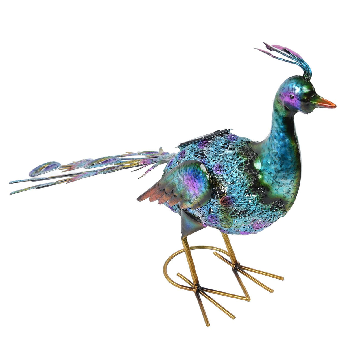 Outdoor Solar Light Vivid Peacock Sculpture Light Garden Decoration Light for Courtyard Lawn60x37 cm / 23.6x14.6 in