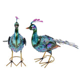 Outdoor Solar Light Vivid Peacock Sculpture Light Garden Decoration Light for Courtyard Lawn60x37 cm / 23.6x14.6 in - Low Angle