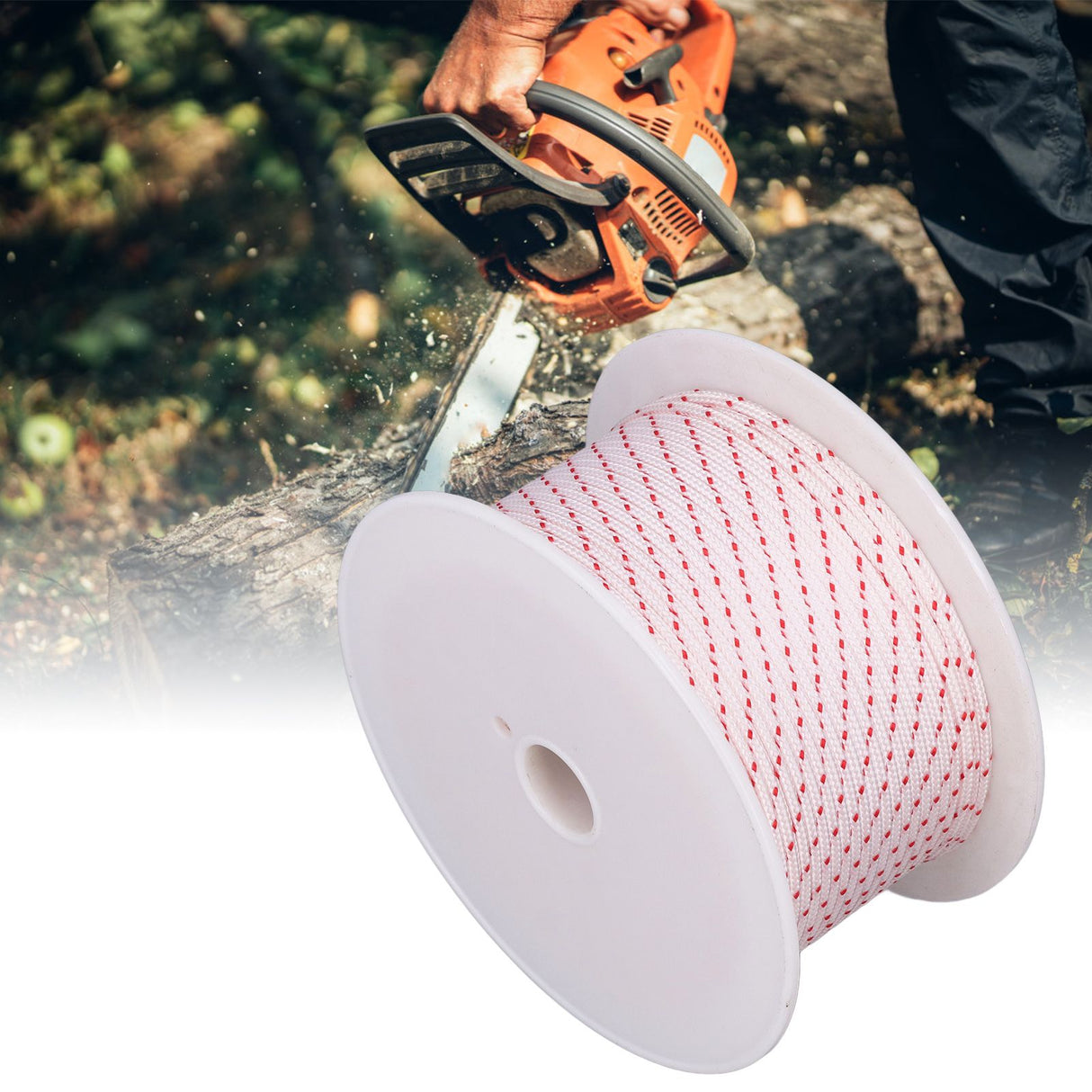 Nylon Rope Chain Saw Start Wear Resistant Strong Nylon Cutter Rope for Lawn Mower Engine3.5mm