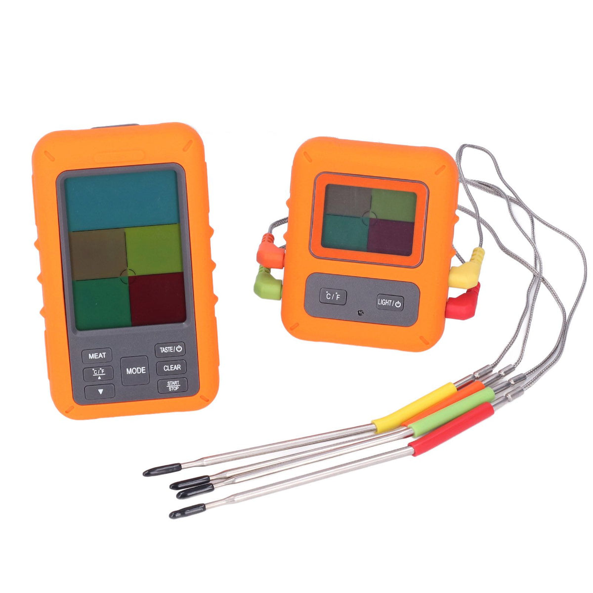 Wireless Meat Thermometer Digital BBQ Thermometer with 4 Probes for Kitchen Cooking Oven Grilling Smoking