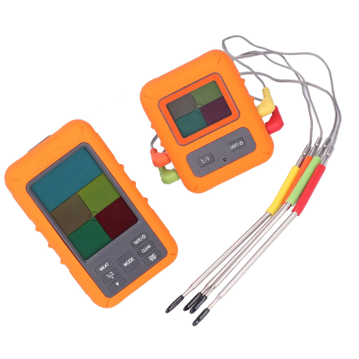 Wireless Meat Thermometer Digital BBQ Thermometer with 4 Probes for Kitchen Cooking Oven Grilling Smoking