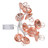 LED String Light Energy Saving Battery Operated LED Hollow String Lamp for Outdoor Picnic Camping