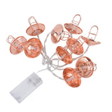 LED String Light Energy Saving Battery Operated LED Hollow String Lamp for Outdoor Picnic Camping