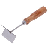 Bee Frame Shovel Stainless Steel Wooden Handle Professional Beehive Cleaner for Beekeeper - Front View