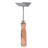 Bee Frame Shovel Stainless Steel Wooden Handle Professional Beehive Cleaner for Beekeeper