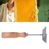 Bee Frame Shovel Stainless Steel Wooden Handle Professional Beehive Cleaner for Beekeeper - Extra Image