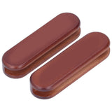 2Pcs Bakeware Wood Handle Prevent Scalding Portable Cookware Wood Handle for Outdoor Camping