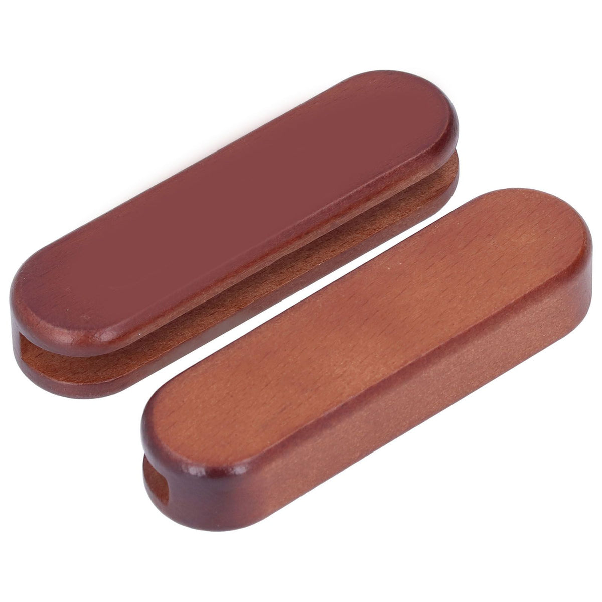 2Pcs Bakeware Wood Handle Prevent Scalding Portable Cookware Wood Handle for Outdoor Camping