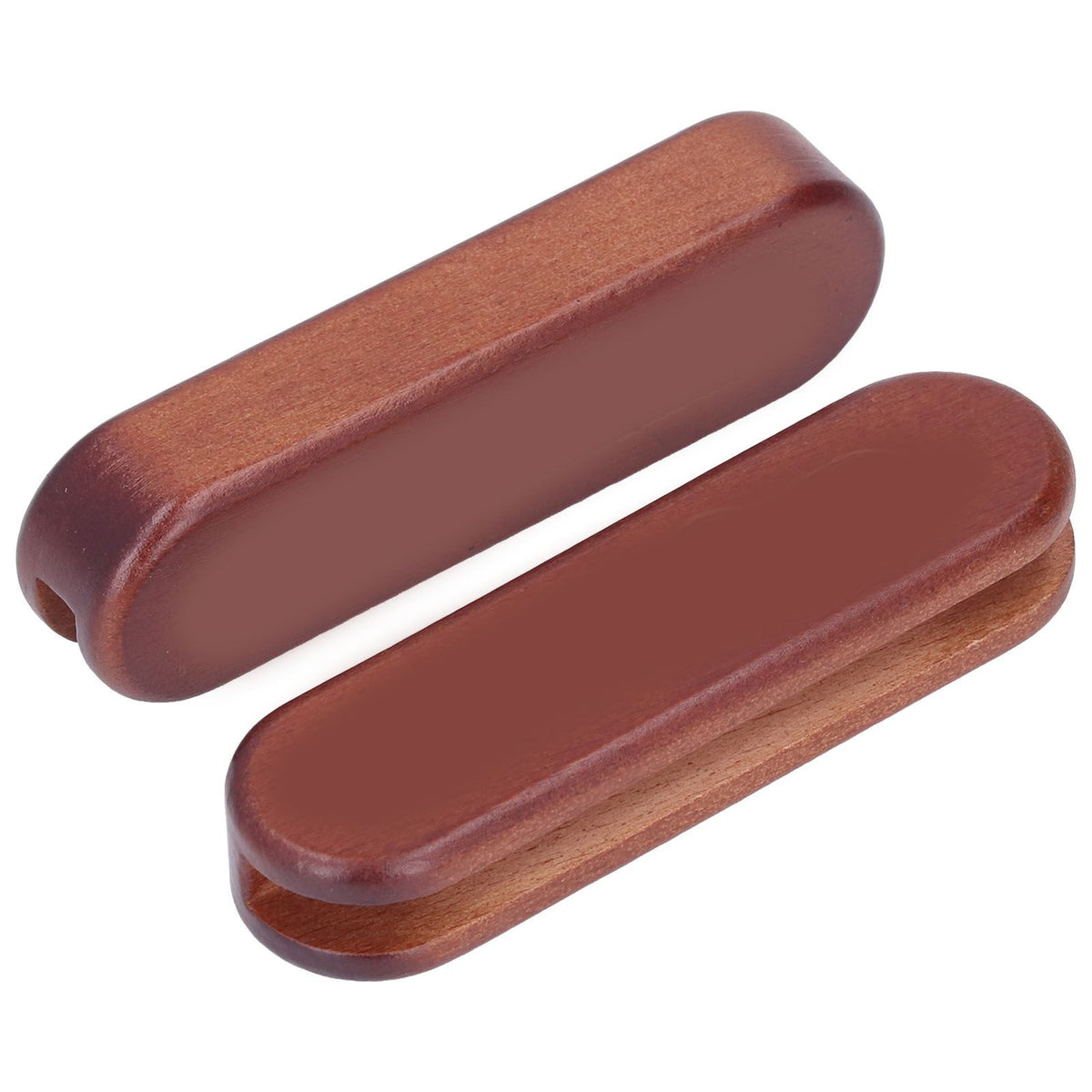 2Pcs Bakeware Wood Handle Prevent Scalding Portable Cookware Wood Handle for Outdoor Camping