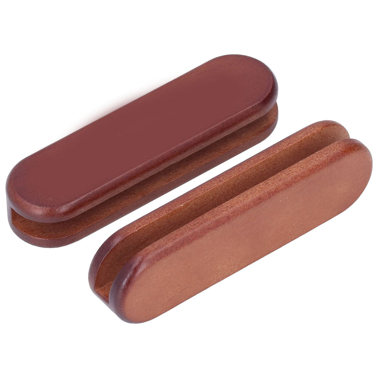 2Pcs Bakeware Wood Handle Prevent Scalding Portable Cookware Wood Handle for Outdoor Camping