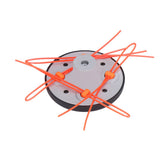 Universal Strimmer Head Plastic Wear Resistant Mower Head Garden Lawn Mower Accessories - Top-Down View