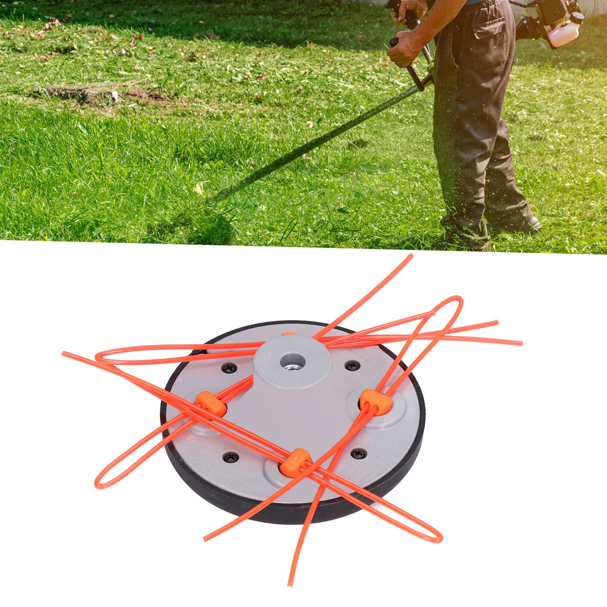 Universal Strimmer Head Plastic Wear Resistant Mower Head Garden Lawn Mower Accessories