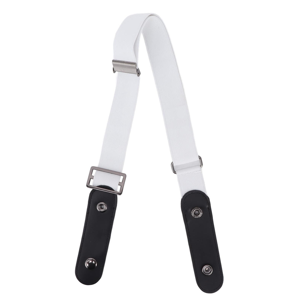 No Buckle Belt Women Traceless Adjustable Size Weaving Buckle Free Belt Women for Trousers SweaterWhite