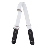 No Buckle Belt Women Traceless Adjustable Size Weaving Buckle Free Belt Women for Trousers SweaterWhite - 45-Degree Angle