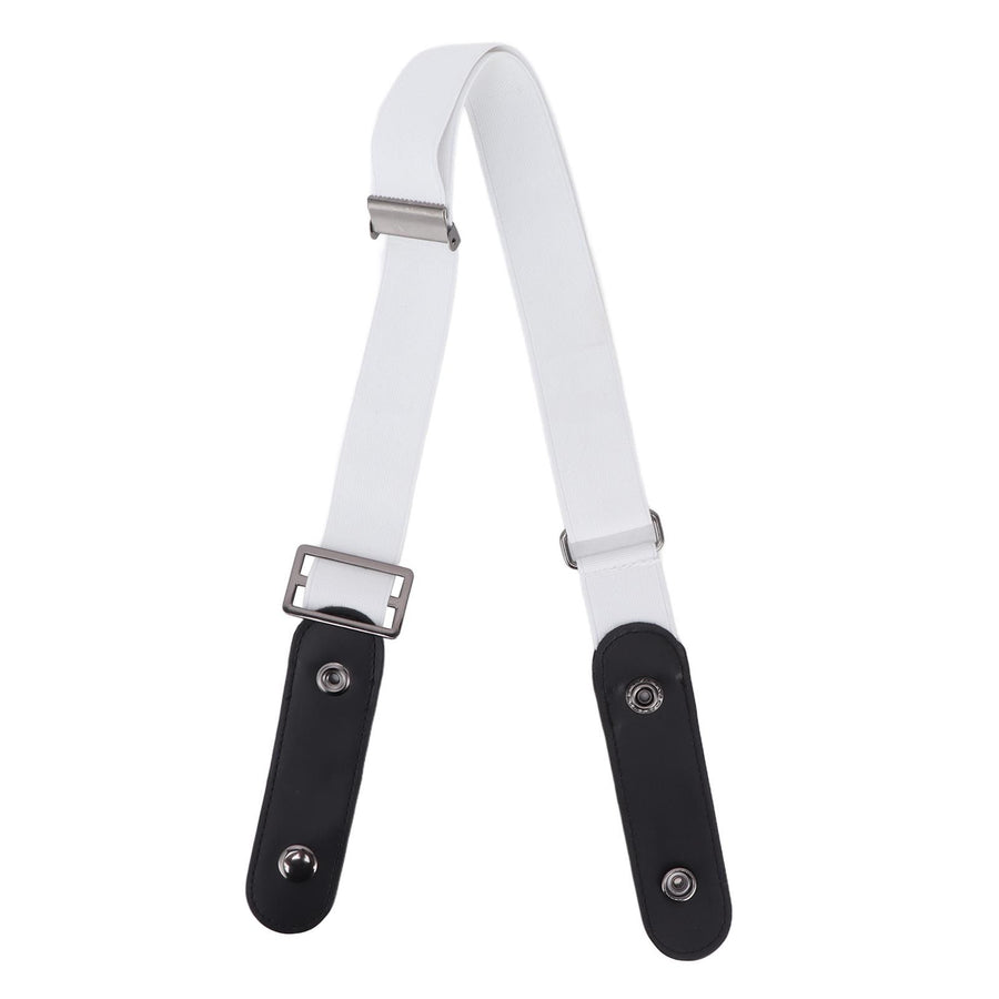No Buckle Belt Women Traceless Adjustable Size Weaving Buckle Free Belt Women for Trousers SweaterWhite