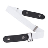 No Buckle Belt Women Traceless Adjustable Size Weaving Buckle Free Belt Women for Trousers SweaterWhite