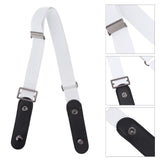 No Buckle Belt Women Traceless Adjustable Size Weaving Buckle Free Belt Women for Trousers SweaterWhite
