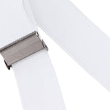 No Buckle Belt Women Traceless Adjustable Size Weaving Buckle Free Belt Women for Trousers SweaterWhite