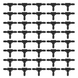 40pcs Irrigation Fitting Drip Irrigation Barbed Connector 8/12mm Tube Tee for Garden Lawn