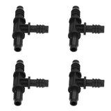 40pcs Irrigation Fitting Drip Irrigation Barbed Connector 8/12mm Tube Tee for Garden Lawn - Rear View