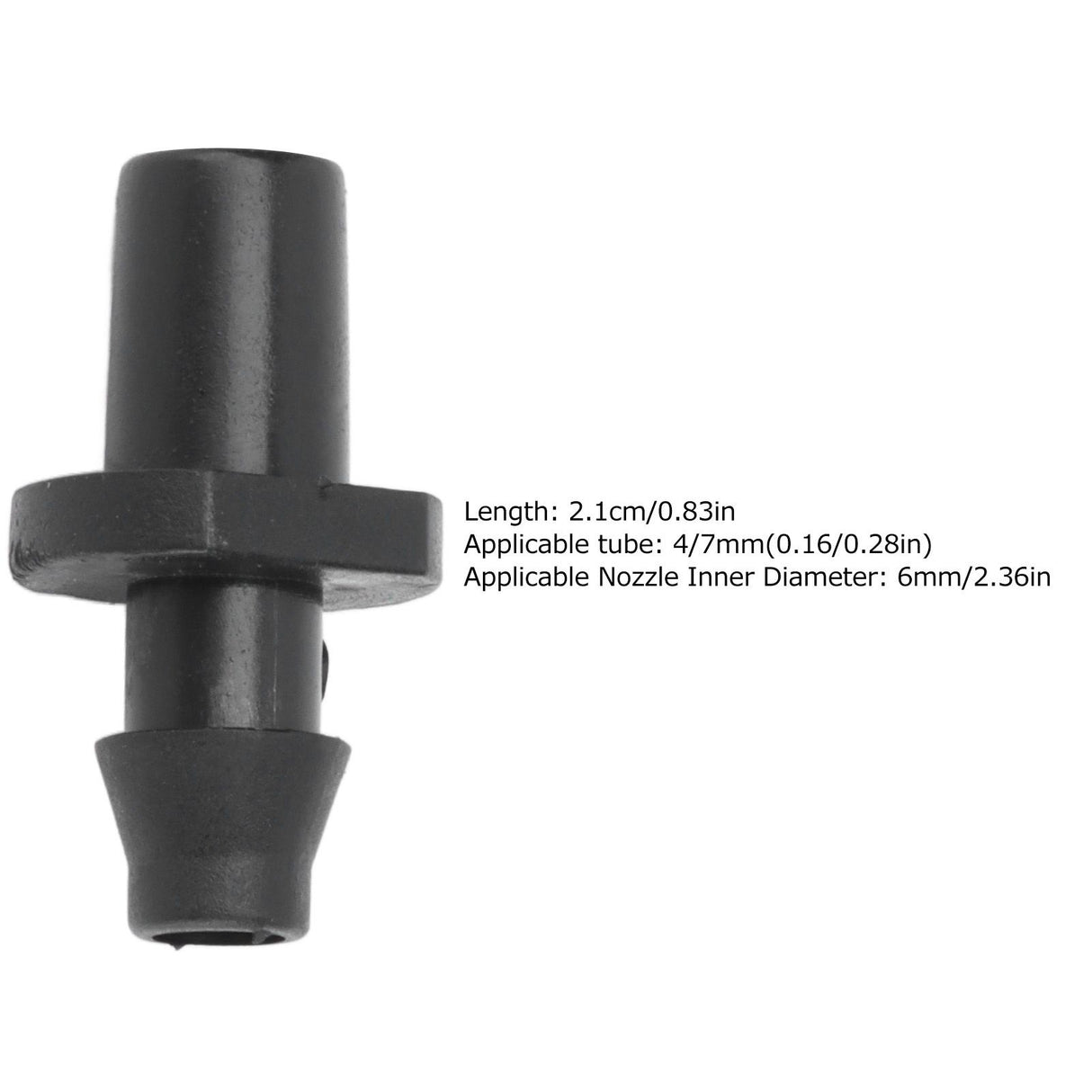200Pcs/Set Drip Irrigation Barbed Coupling Fitting Connector Garden Watering Parts for 4/7mm Tube
