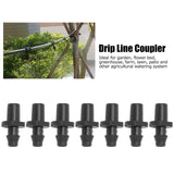 200Pcs/Set Drip Irrigation Barbed Coupling Fitting Connector Garden Watering Parts for 4/7mm Tube