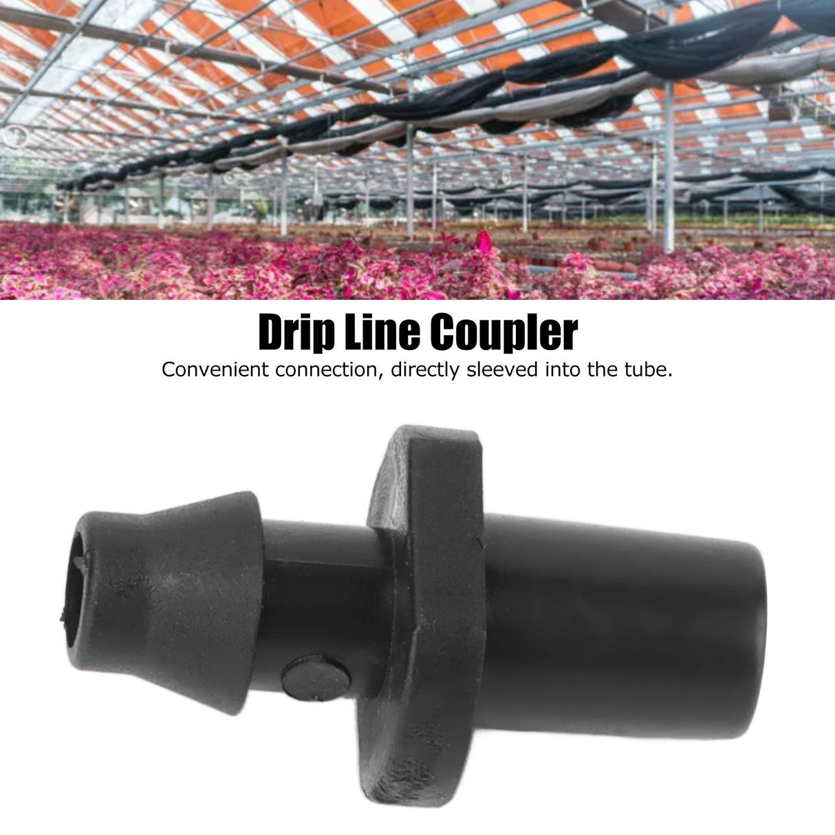 200Pcs/Set Drip Irrigation Barbed Coupling Fitting Connector Garden Watering Parts for 4/7mm Tube