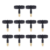 10Pcs Copper Atomizing Nozzles 8/11mm Adjustable Gardening Atomizing Nozzle with Tee Pipes for 8/11mm Capillary
