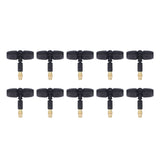 10Pcs Copper Atomizing Nozzles 8/11mm Adjustable Gardening Atomizing Nozzle with Tee Pipes for 8/11mm Capillary