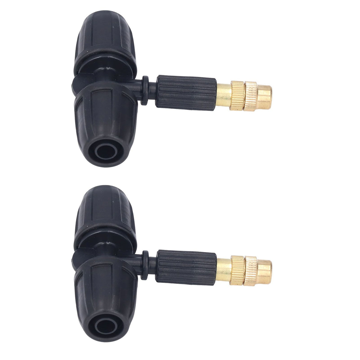 10Pcs Copper Atomizing Nozzles 8/11mm Adjustable Gardening Atomizing Nozzle with Tee Pipes for 8/11mm Capillary