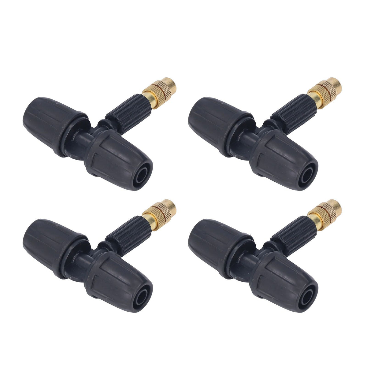 10Pcs Copper Atomizing Nozzles 8/11mm Adjustable Gardening Atomizing Nozzle with Tee Pipes for 8/11mm Capillary