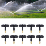10Pcs Copper Atomizing Nozzles 8/11mm Adjustable Gardening Atomizing Nozzle with Tee Pipes for 8/11mm Capillary - Extra Image