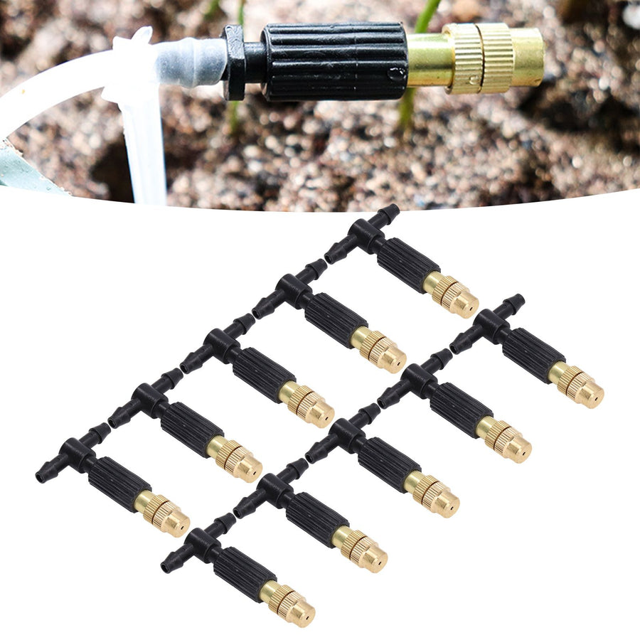 10pcs Atomizing Nozzles Removable Design Easy Installation Misting Spray Head for Greenhouse Seedling Cultivation
