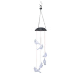 LED Solar Wind Chimes Color Change Waterproof Bird Wind Chimes Light for Courtyard Garden Patio - Front View