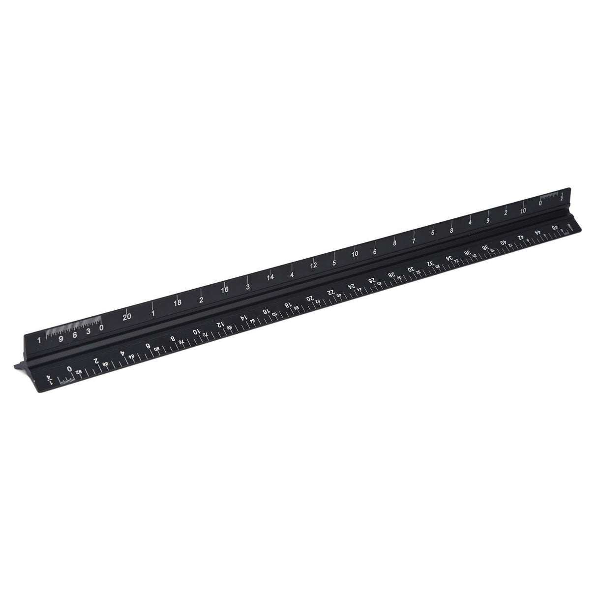 Triangular Ruler Aluminum Alloy Material Clear Reading Engraved Marking Durable Wearable Measuring Tools for DrawingSmall Scale Ruler