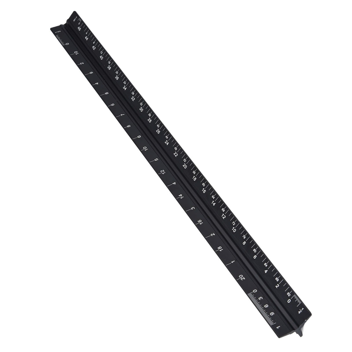 Triangular Ruler Aluminum Alloy Material Clear Reading Engraved Marking Durable Wearable Measuring Tools for DrawingSmall Scale Ruler