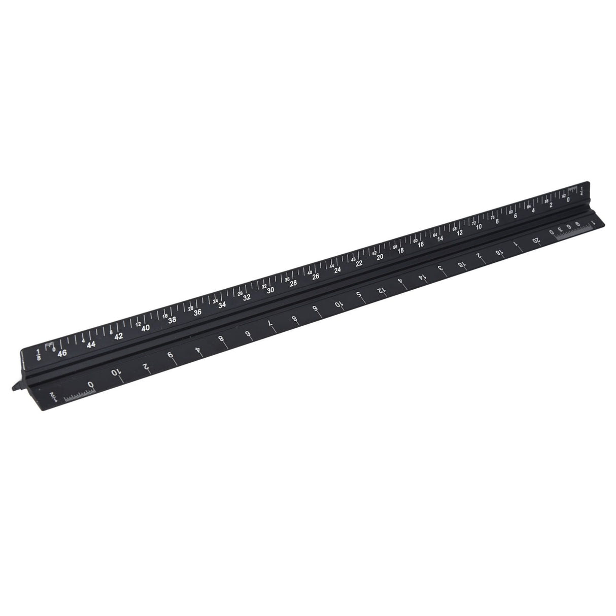 Triangular Ruler Aluminum Alloy Material Clear Reading Engraved Marking Durable Wearable Measuring Tools for DrawingSmall Scale Ruler