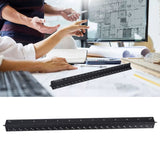 Triangular Ruler Aluminum Alloy Material Clear Reading Engraved Marking Durable Wearable Measuring Tools for DrawingSmall Scale Ruler