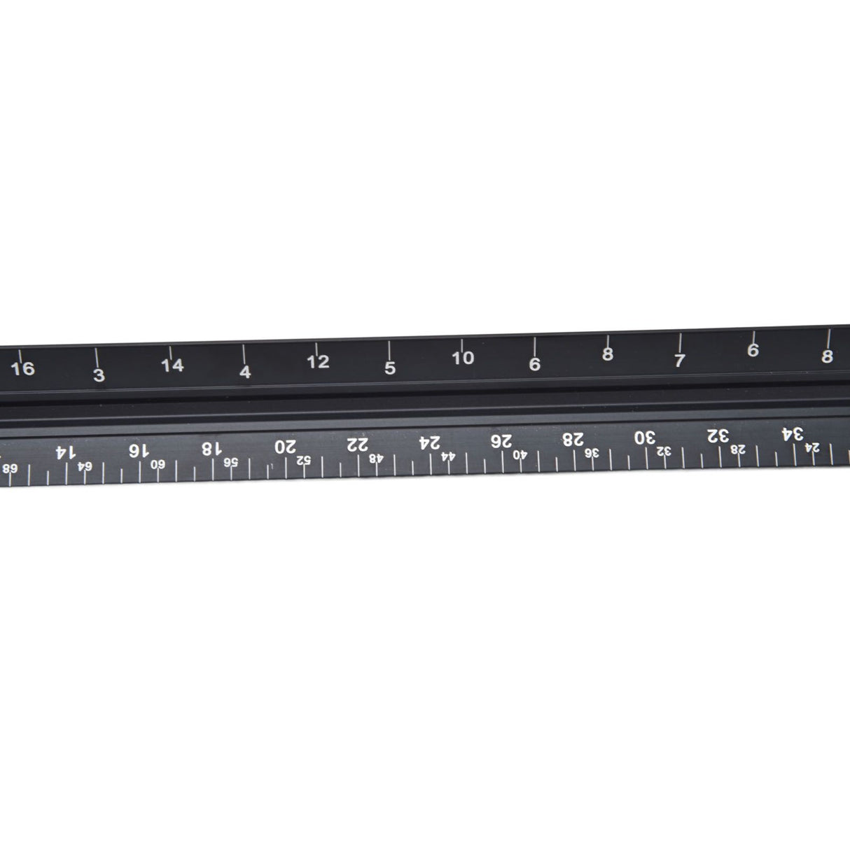 Triangular Ruler Aluminum Alloy Material Clear Reading Engraved Marking Durable Wearable Measuring Tools for DrawingSmall Scale Ruler