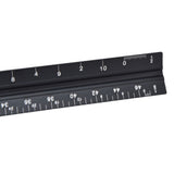 Triangular Ruler Aluminum Alloy Material Clear Reading Engraved Marking Durable Wearable Measuring Tools for DrawingSmall Scale Ruler