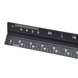 Triangular Ruler Aluminum Alloy Material Clear Reading Engraved Marking Durable Wearable Measuring Tools for DrawingSmall Scale Ruler
