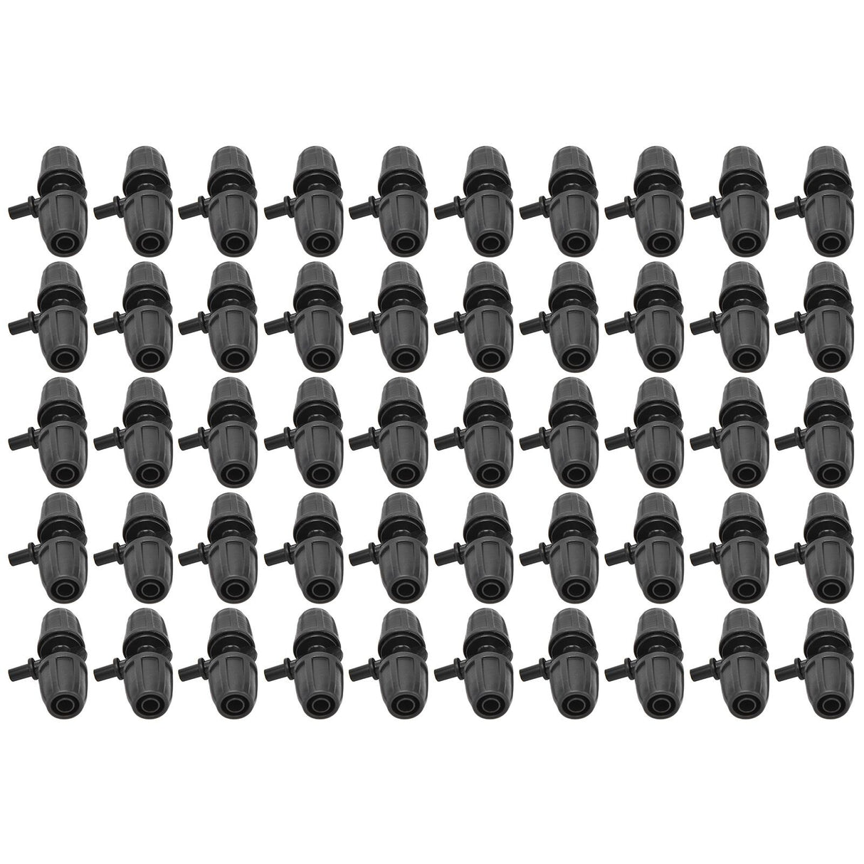 50pcs 8/12mm Hose Tee Fitting Tube Tee Connector Accessory for Garden Drip Irrigation Watering System