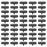 50pcs 8/12mm Hose Tee Fitting Tube Tee Connector Accessory for Garden Drip Irrigation Watering System - 45-Degree Angle