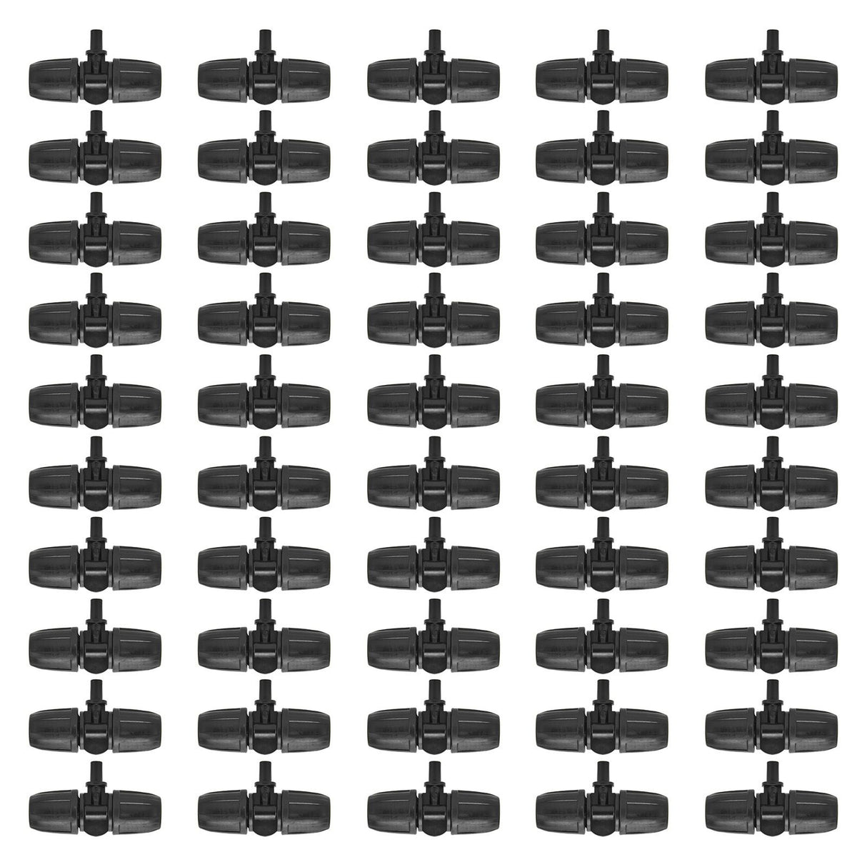 50pcs 8/12mm Hose Tee Fitting Tube Tee Connector Accessory for Garden Drip Irrigation Watering System