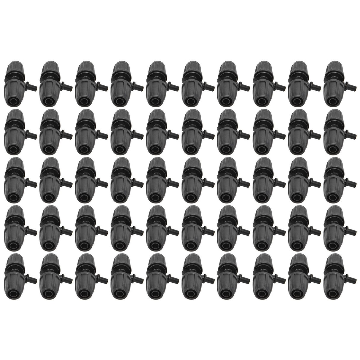50pcs 8/12mm Hose Tee Fitting Tube Tee Connector Accessory for Garden Drip Irrigation Watering System