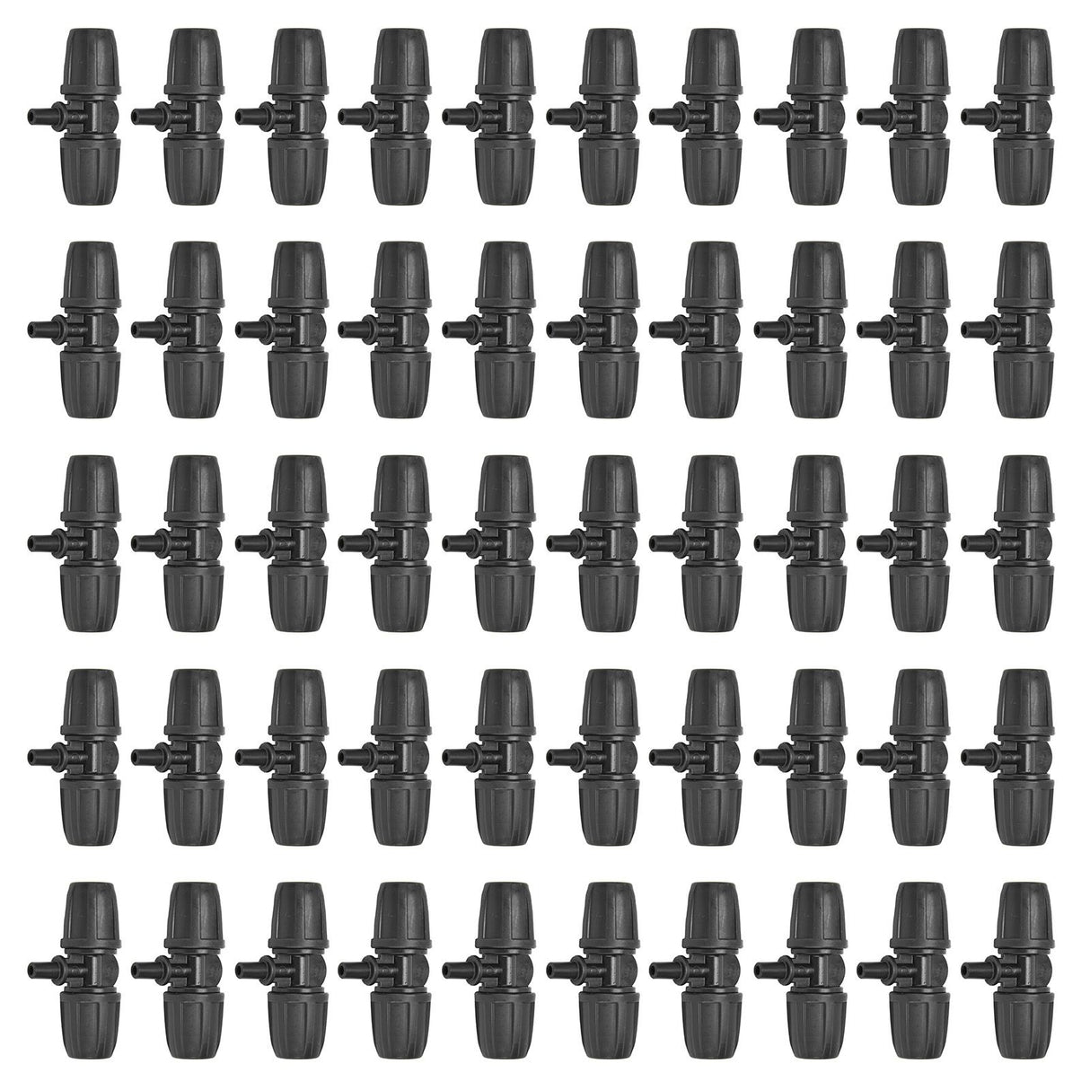 50pcs 8/12mm Hose Tee Fitting Tube Tee Connector Accessory for Garden Drip Irrigation Watering System