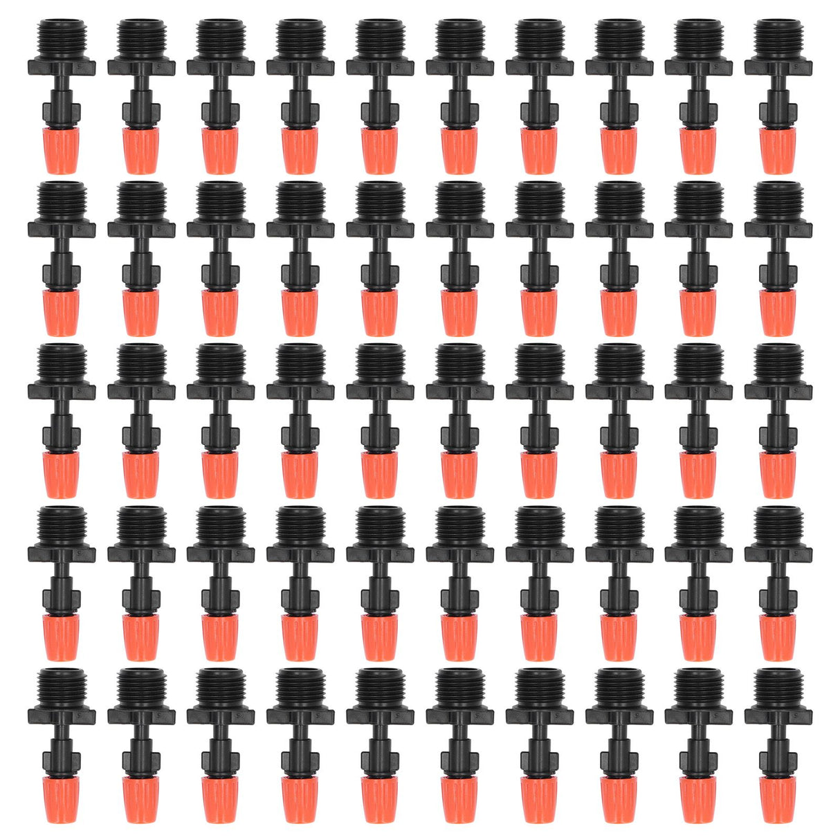 50pcs G1/2 Male Thread Misting Spray Nozzle Adjustable Water Spray Head Atomizing Nozzle for Garden Irrigation