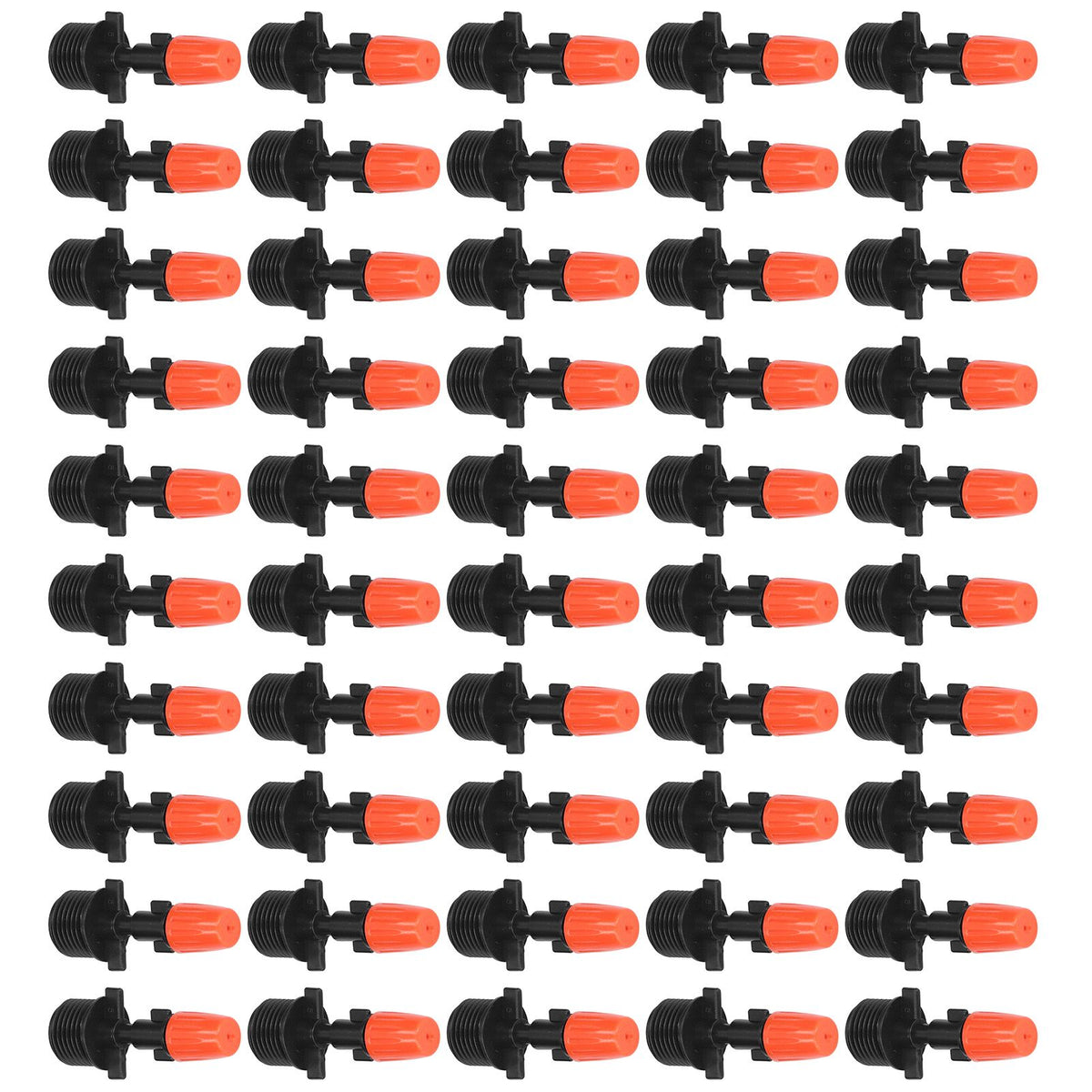 50pcs G1/2 Male Thread Misting Spray Nozzle Adjustable Water Spray Head Atomizing Nozzle for Garden Irrigation