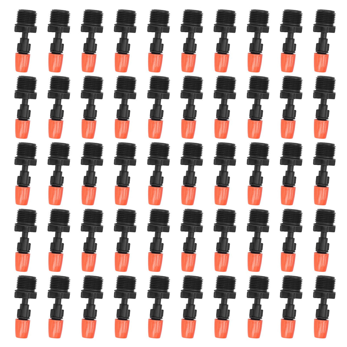 50pcs G1/2 Male Thread Misting Spray Nozzle Adjustable Water Spray Head Atomizing Nozzle for Garden Irrigation